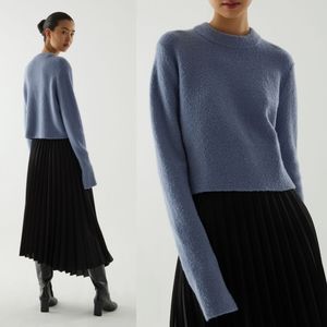 COS Cropped Wool Mix Jumper Pullover Sweater